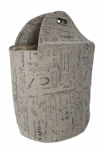 Cos pentru rufe cu manere Writings Multicolor - O40xH45 cm