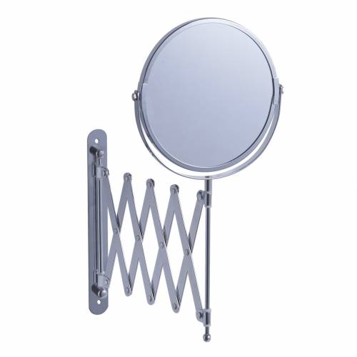 Oglinda cosmetica de perete - extensibila - Metal Cromat - O17xl9-45xH37 cm
