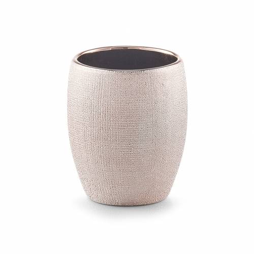 Pahar pentru periuta din ceramica - Glitter Rose Gold - O 8 - 1xH9 - 8 cm