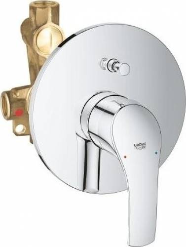 Baterie cada - dus incastrata Grohe Eurosmart New crom cu corp incastrat