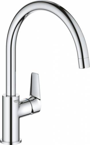 Baterie bucatarie Grohe Start Edge crom lucios cu pipa pivotanta