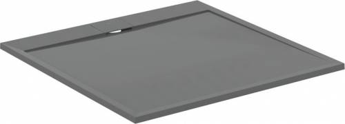 Cadita de dus patrata Ideal Standard ilife Ultra Flat S gri asfaltic 120x120 cm