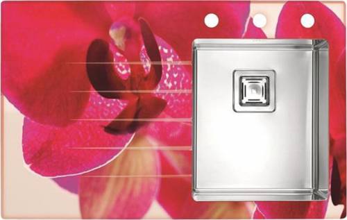 Chiuveta inox Alveus Crystalix 10 finisaj personalizat 86x54 cm dreapta