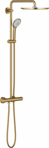 Coloana de dus cu baterie termostatata auriu periat Grohe Euphoria 310 Cool Sunrise