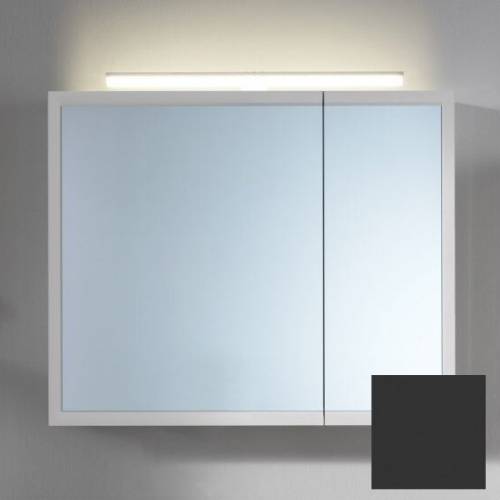 Dulap suspendat cu oglinda KolpaSan Blanche antracit 70 cm