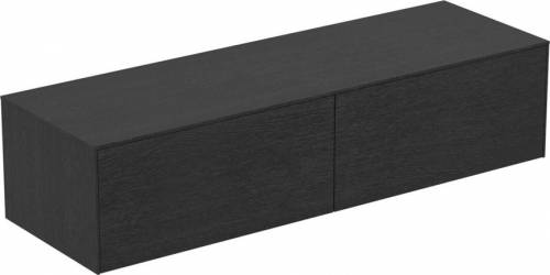 Dulap baza suspendat Ideal Standard Atelier Conca finisaj stejar inchis 2 sertare cu blat 160 cm