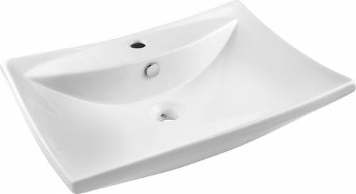 Lavoar pe blat Invena Izyda 61 cm alb