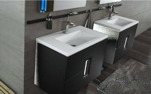 Lavoar pe mobilier Kolo Twins slim 80x46 cm