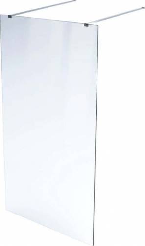 Paravan de dus tip Walk-in Massi Walk In crom 130x195 cm sticla transparenta