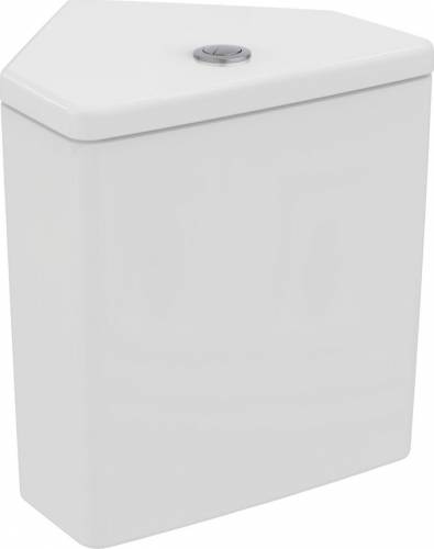 Rezervor pe vas WC Ideal Standard Ilife S cu alimentare inferioara alb lucios