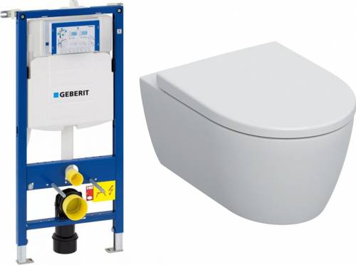 Pachet vas wc suspendat Geberit iCon si rezervor wc cu cadru incastrat Geberit Duofix Sigma UP320