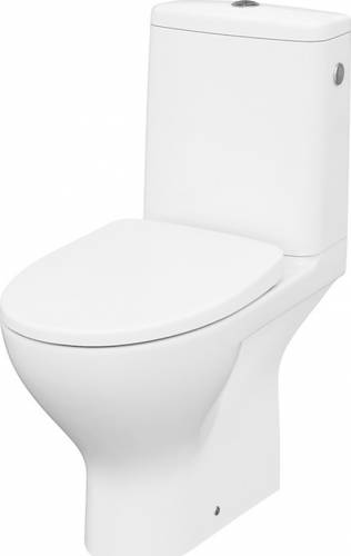 Set vas WC pe pardoseala 674 Cersanit Moduo 43 rezervor 3/5 l si capac softclose alb