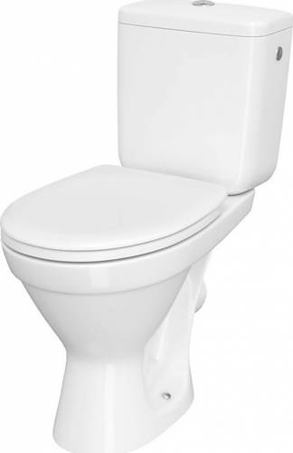 Set vas WC pe pardoseala 698 Cersanit Cersania II rezervor 010 si capac softclose alb