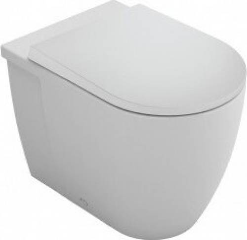 Set vas WC pe pardoseala Gala Coral BTW cu capac softclose alb