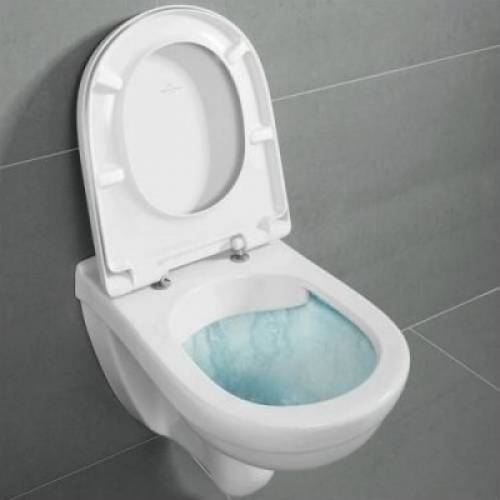 Set vas wc suspendat Compact Villeroy&Boch ONovo Direct Flush cu capac soft close