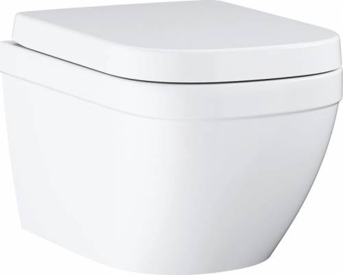 Set vas wc suspendat Grohe Euro Ceramic Triple Vortex rimless si capac softclose