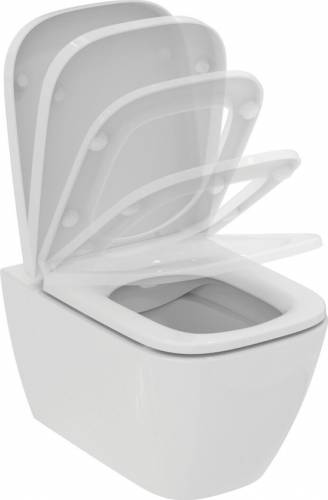 Set vas WC suspendat Ideal Standard ILife B rimless alb si capac softclose