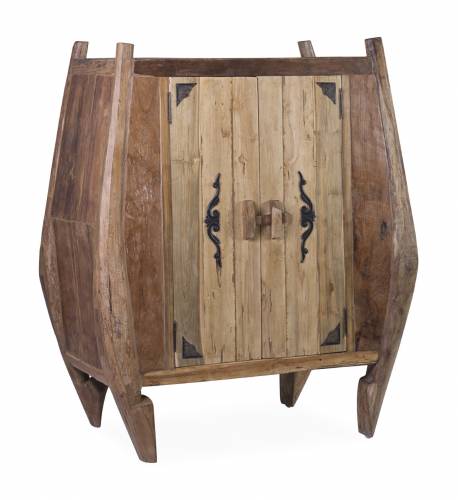 Cabinet din lemn reciclat - cu 2 usi - Marys Natural - l100xA47xH125 cm
