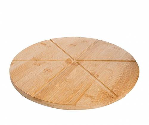 Platou de servire pizza - din bambus - Craft Natural - O33xH1 - 5 cm