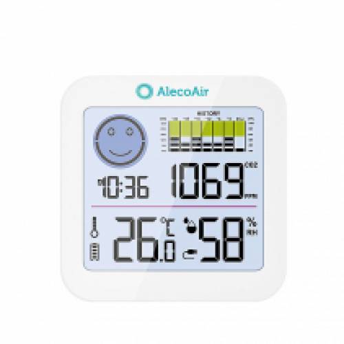 Aparat monitorizare nivel CO2 AlecoAir M14 Control - Display digital - Digrama de confort - Schimbarea modului de afisare