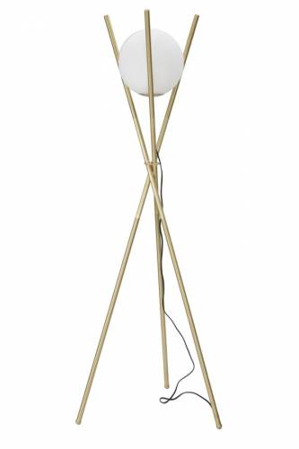 Lampadar Glamy X Auriu / Alb - O55xH155 cm