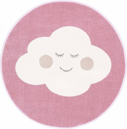 Covor din PP Cloud Pink Round - Wilton-Diametru 100 cm