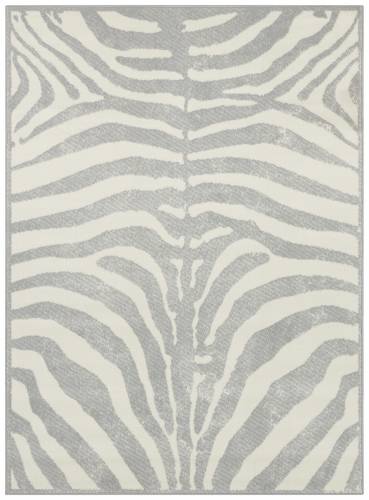 Covor Animal Print Velours - Alb/Gri 180x260