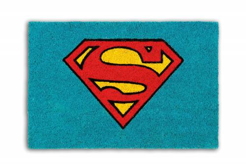 Covoras de intrare - din fibre de cocos si PVC - 40 x 60 cm - Superhero Superman