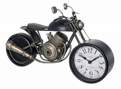 Ceas de masa Charles Motorcycle 139-2 Bronz Antichizat / Negru - L39 - 5xl14 - 5xH23 - 5 cm