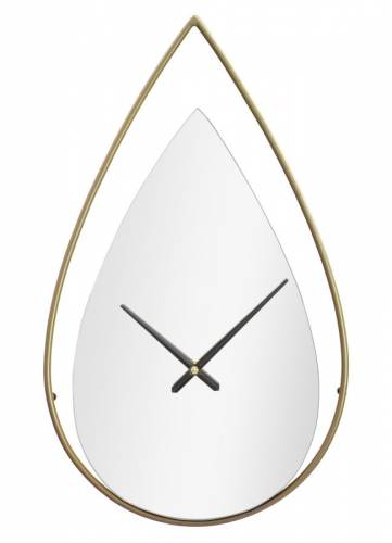Ceas de perete Drop Argintiu / Auriu - L30xl50 cm