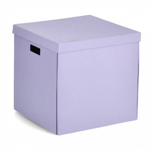 Cutie pentru depozitare - din carton reciclat - Fold Large Lila - L33 - 5xl33xH32 cm