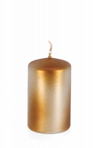 BIZZOTTO - Set 8 Lumanari Decorative Kalea S - Auriu - din Parafina - Timp de Ardere 33H - Rotunde O6xH10 cm