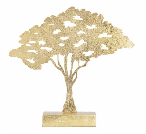 Decoratiune metalica Leaf Tree Auriu - l43 - 5xA8xH41 - 5 cm