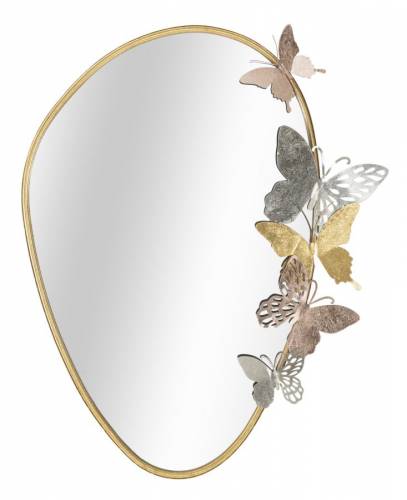 Oglinda decorativa din metal - Oval Auriu - l58 - 5xH71 - 5 cm