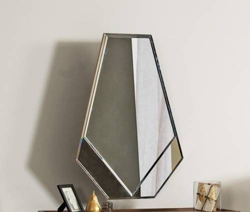 Set 2 oglinzi decorative din pal Pietro Antracit - l74xH94 cm