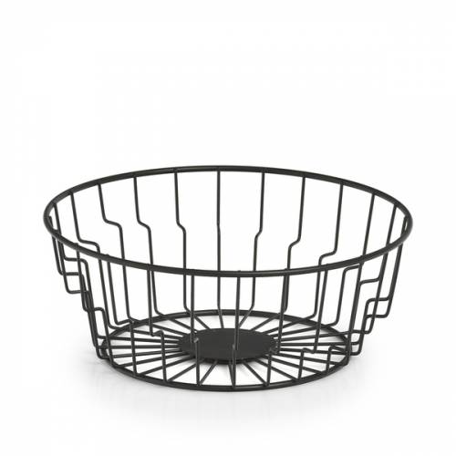 Fructiera Basket I - Metal Negru - O24xH9 - 5 cm