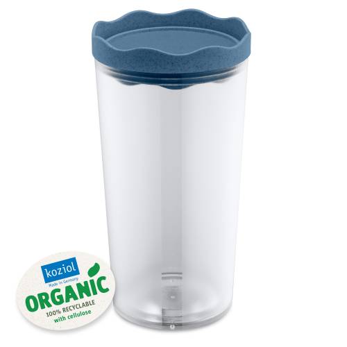Recipient pentru depozitare cu capac - 100% Reciclabil - Prince L Organic Bleu - 1L