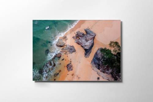 Tablou Sticla Above The Beach 1166 Multicolor - 45 x 30 cm
