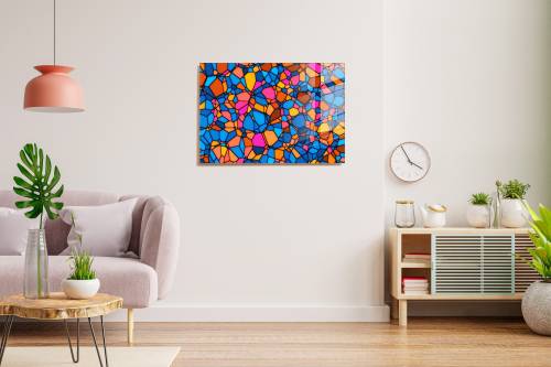 Tablou Sticla Compton 1264 Multicolor - 70 x 50 cm