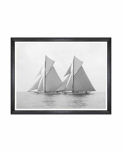 Tablou Framed Art America‘s Cup - Reliance And Shamrock 1903 - 80 x 60 cm