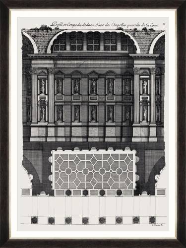 Tablou Framed Art L`architecture Francais By Marot II