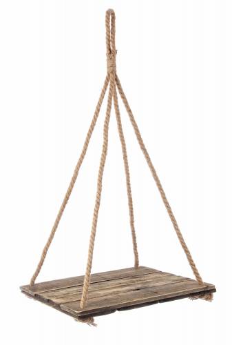 Suport suspendabil pentru ghiveci - din lemn - Yari Square Maro - L45xl45xH88 cm