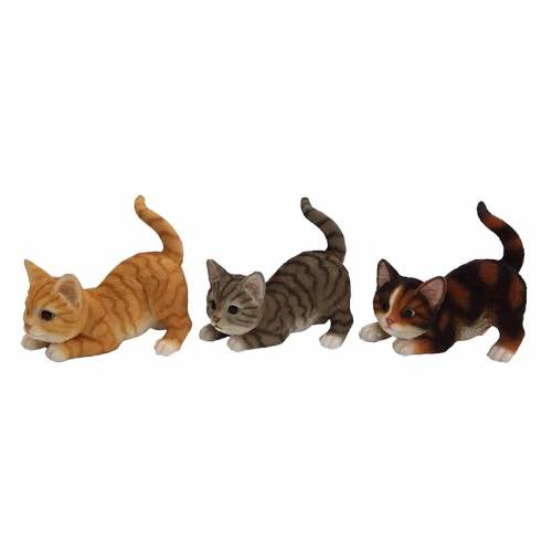 Decoratiune de gradina - din polirasina - Playing Cats Multicolor - Modele Asortate - L18xl9 - 8xH16 - 3 cm