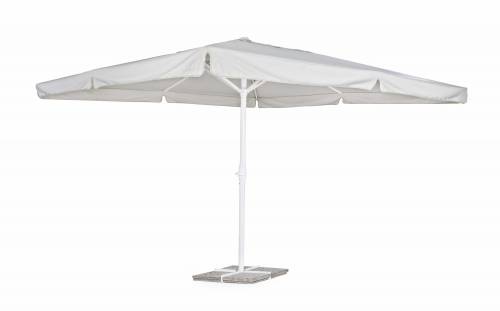 Umbrela de soare - Alghero Gri Deschis / Alb - L400xl400xH358 cm
