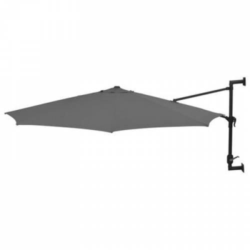 Umbrela de soare cu montaj pe perete - Reda Antracit - O300xH131 cm