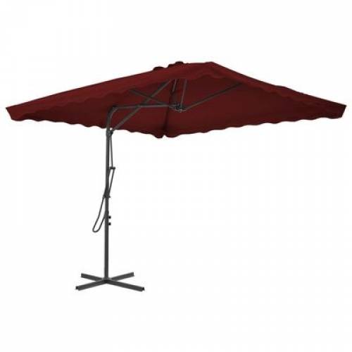 Umbrela de soare suspendata - Ella Bordeaux - L250xl250xH230 cm