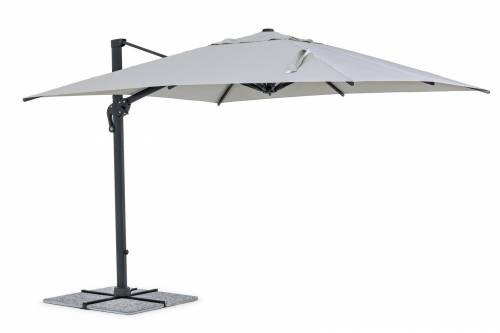 Umbrela de soare suspendata - Ines B Gri Deschis - L300xl300xH251 cm