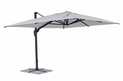 Umbrela de soare suspendata - Ines D Gri Deschis - L400xl300xH259 cm