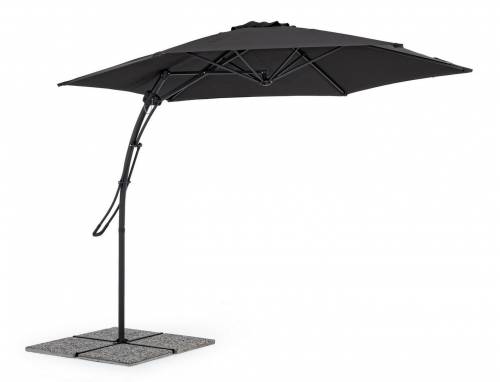 Umbrela de soare suspendata - Sorrento Gri Inchis - O300xH243 cm