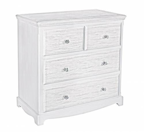 Comoda din MDF - cu 4 sertare Blanc Alb - l80xA40xH80 cm